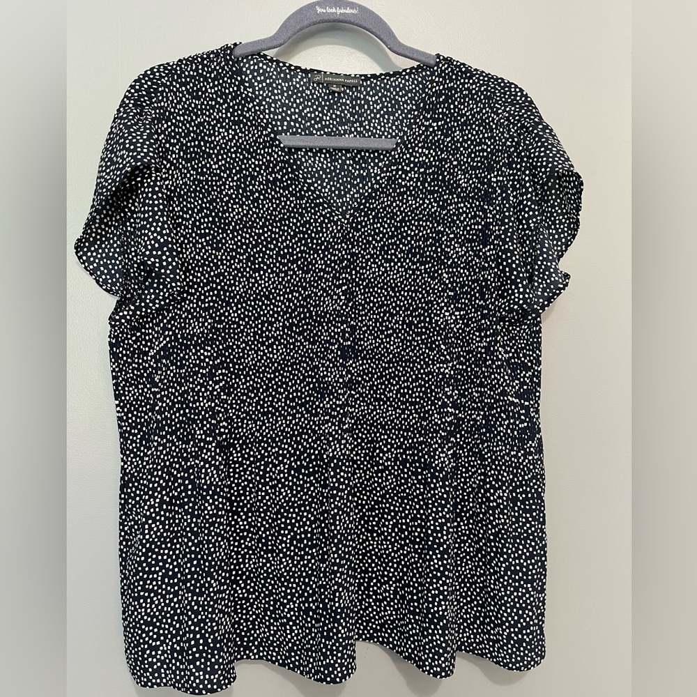 Adrianna Papell finely pleated vneck